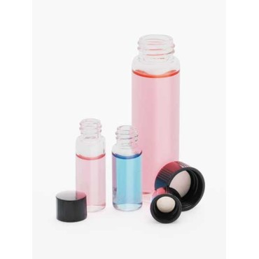 60812B-1 15x 45 33 exp Clear Glass Vials with Unattached